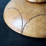 Wooden compotier folk art