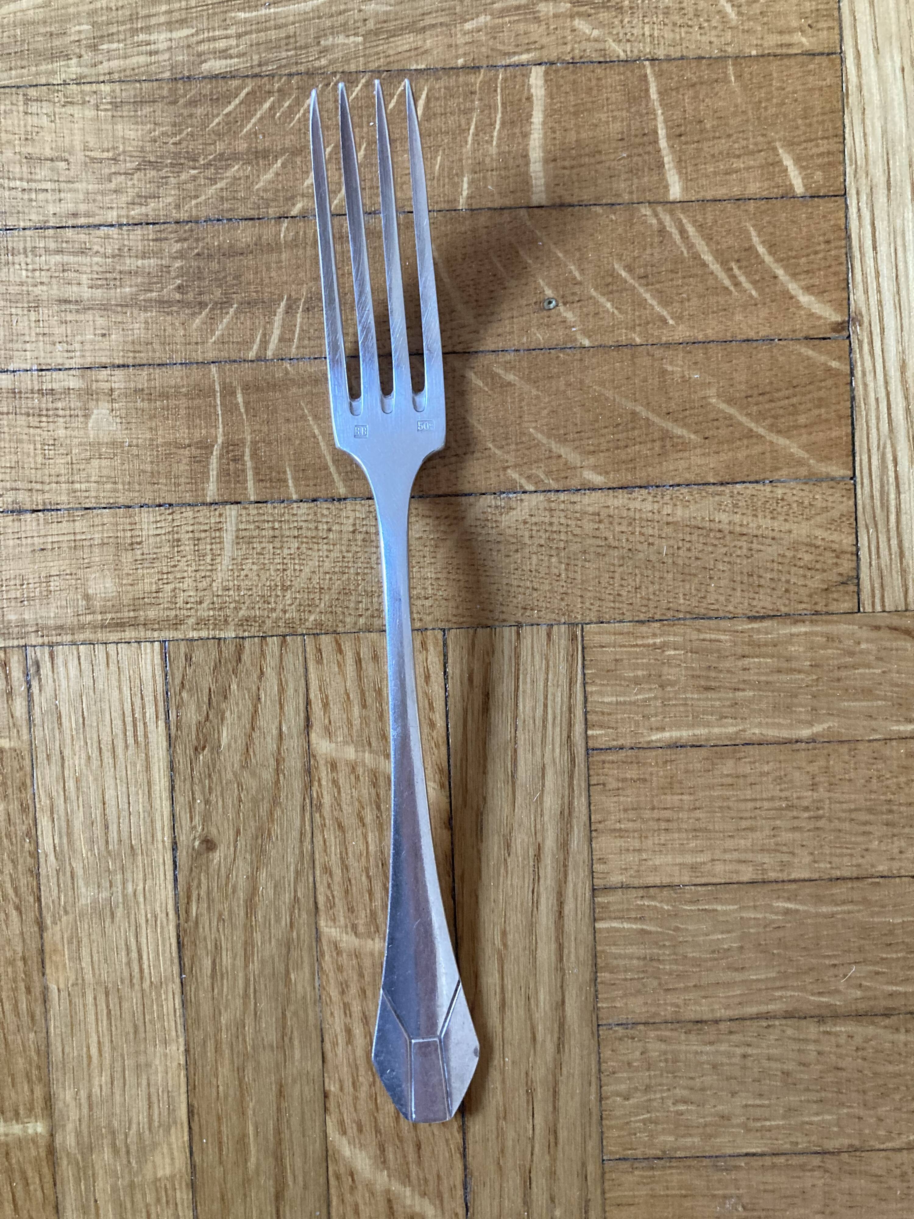 Bouillet Bourdelle silver-plated dessert cutlery