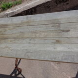 Table bistrot, pieds fonte