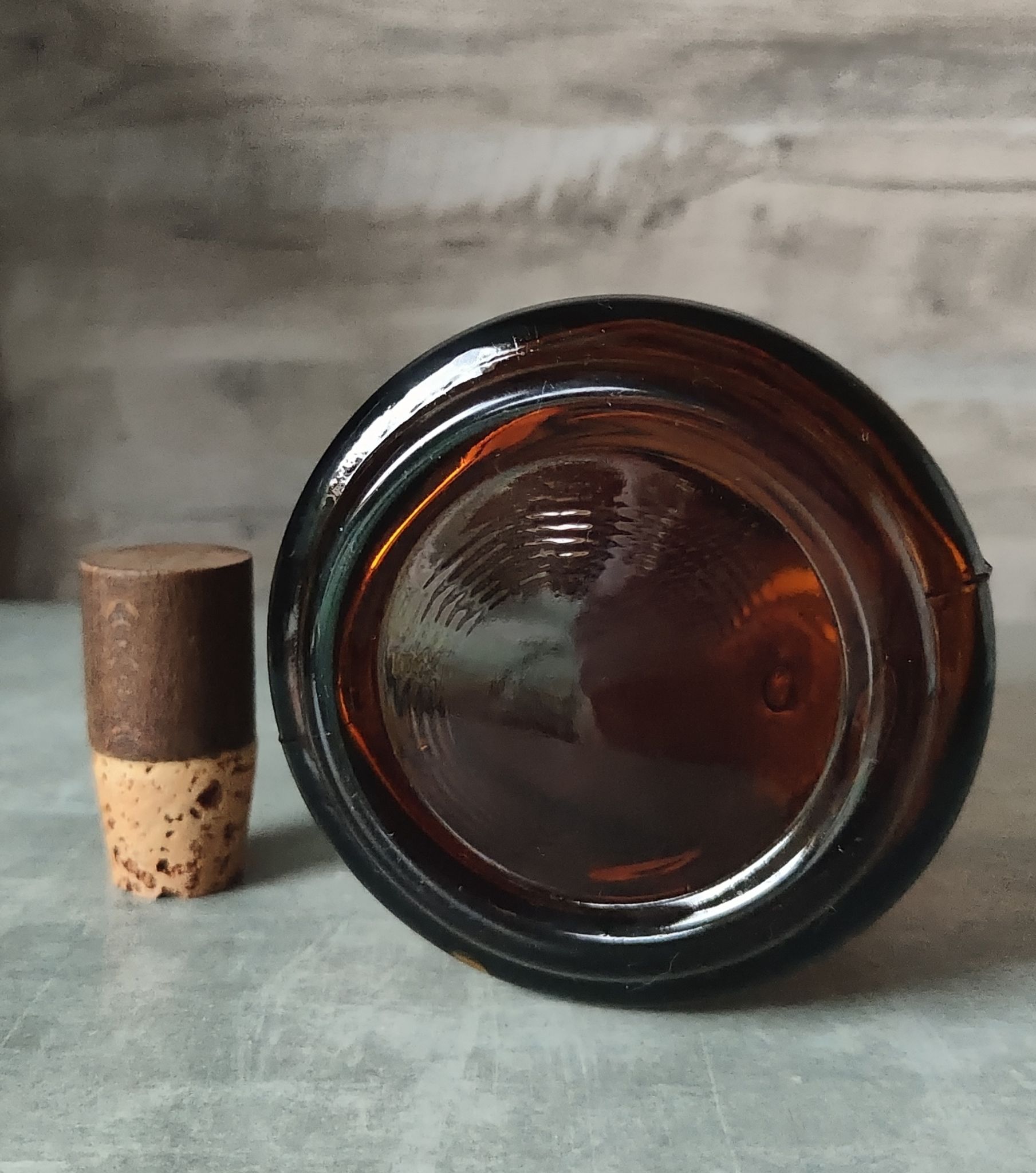 Bouteille verre ambré