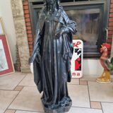 Notre dame des douleurs en fonte ancienne Statue religieuse