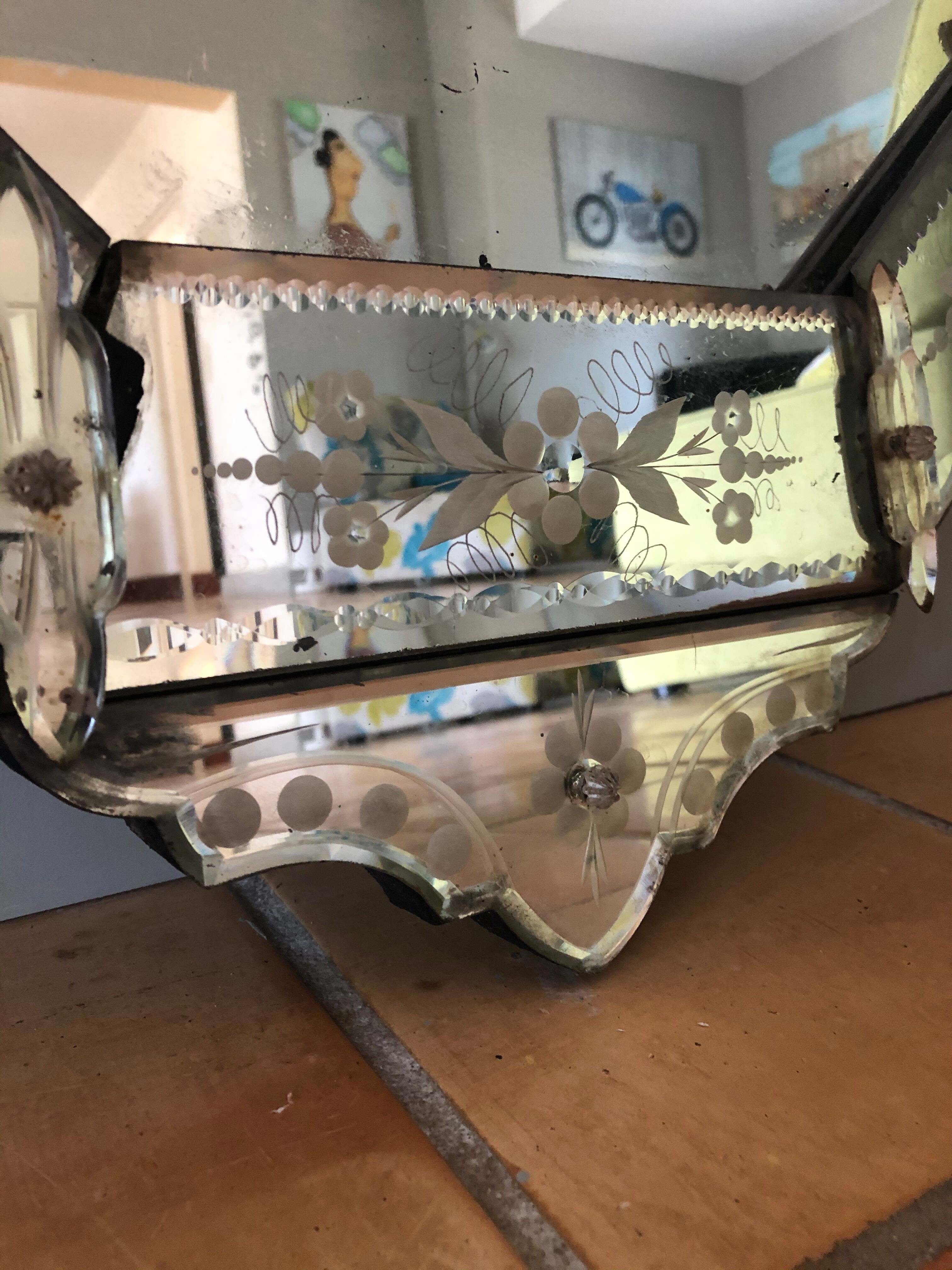 Venetian mirror 96x55cm