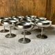 8 vintage Letang Remy stainless steel ice cream cups