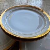 12 assiettes à dessert en porcelaine Saint-Amand