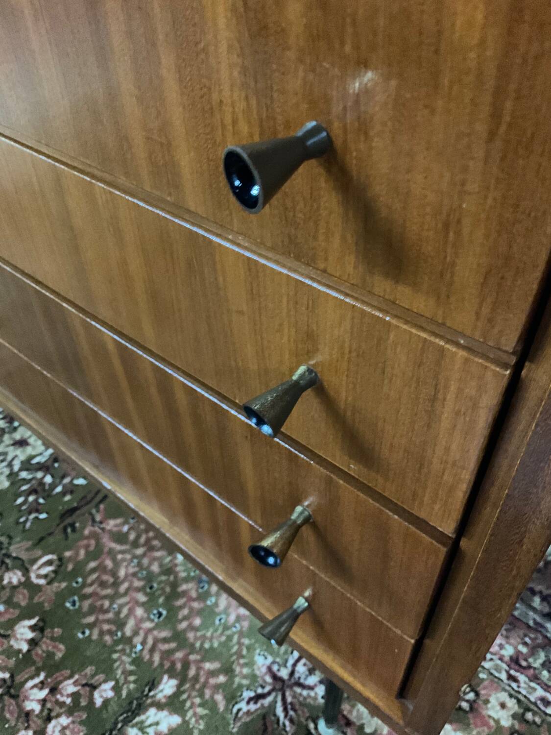 Vintage teak bar/secretary cabinet