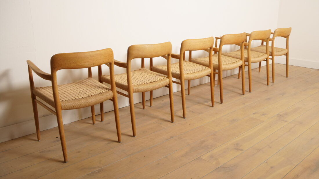 6 x Niels Otto Moller dining chairs | Model 56 | Oak | Restored