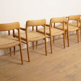 6 x Niels Otto Moller dining chairs | Model 56 | Oak | Restored
