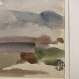 Landscape framed by Gustave Guétant (1873-1953)