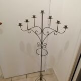 Forged iron candelabrum