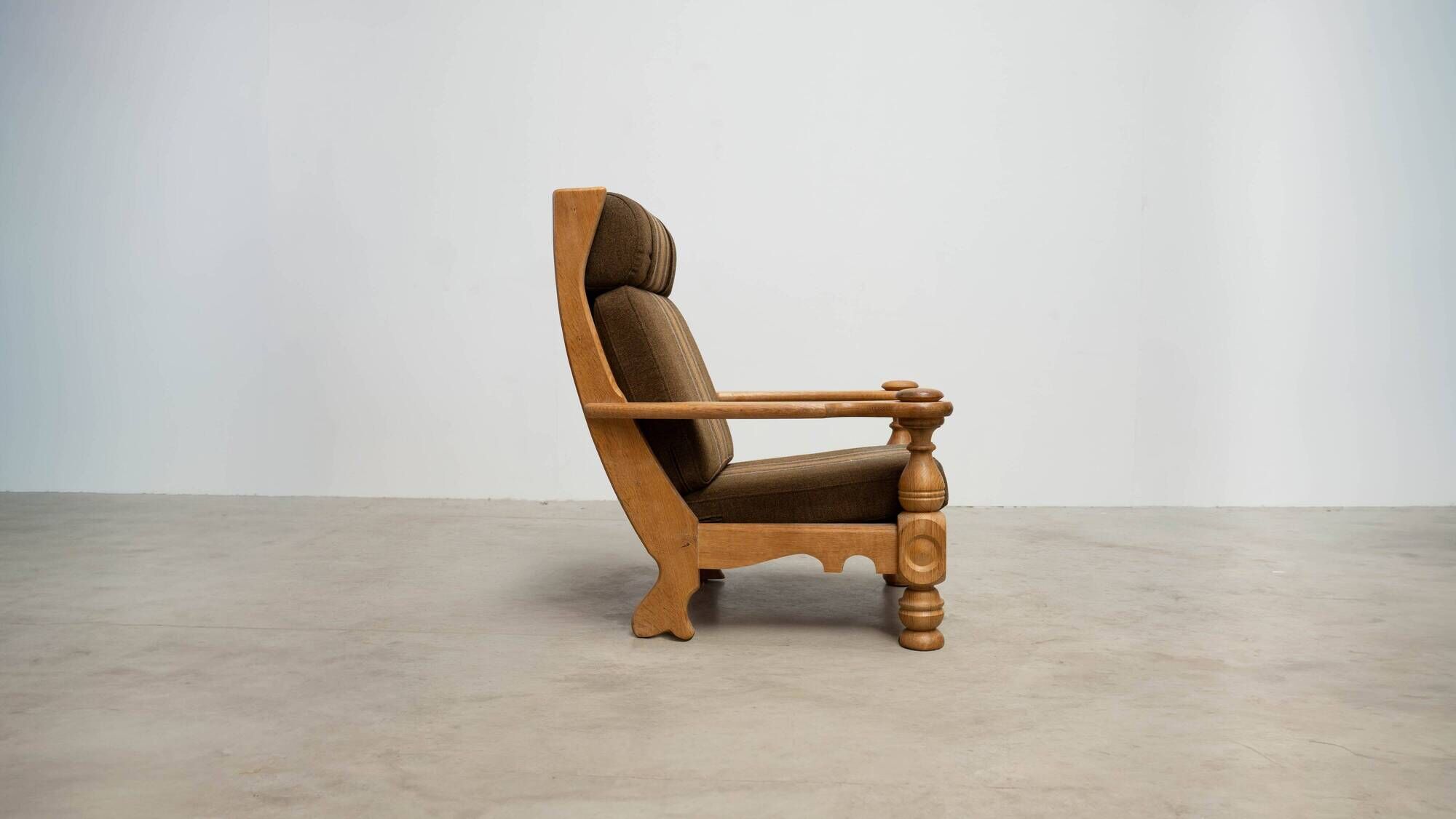 Danish high back lounge chair
