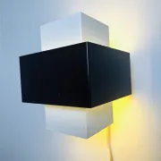 Geometric Wall Lamp By J.J.M. Hoogervorst For Anvia Nederland, The Netherlands, 1960S