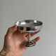 6 large stainless steel bowls on feet Letang Remy