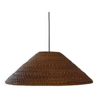 Rattan pendant lamp from the 60s