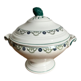 Tureen or vegetable in ancient earthenware