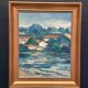 Original Swedish Oil On Canvas – “Uppland” By Stig Hallblom – Vintage & Framed – 53 × 44 Cm (20.9" × 17.3")