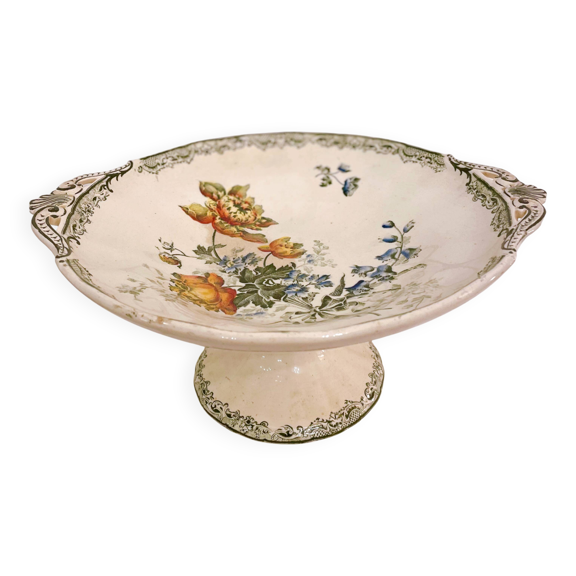 "Fontanges" fruit bowl, Sarreguemines