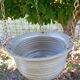 Vintage hanging cache pot - Signed studio ceramic by Griet Malfait