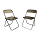 Pair of folding chairs model Plia by Giancarlo Piretti