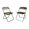 Pair of folding chairs model Plia by Giancarlo Piretti