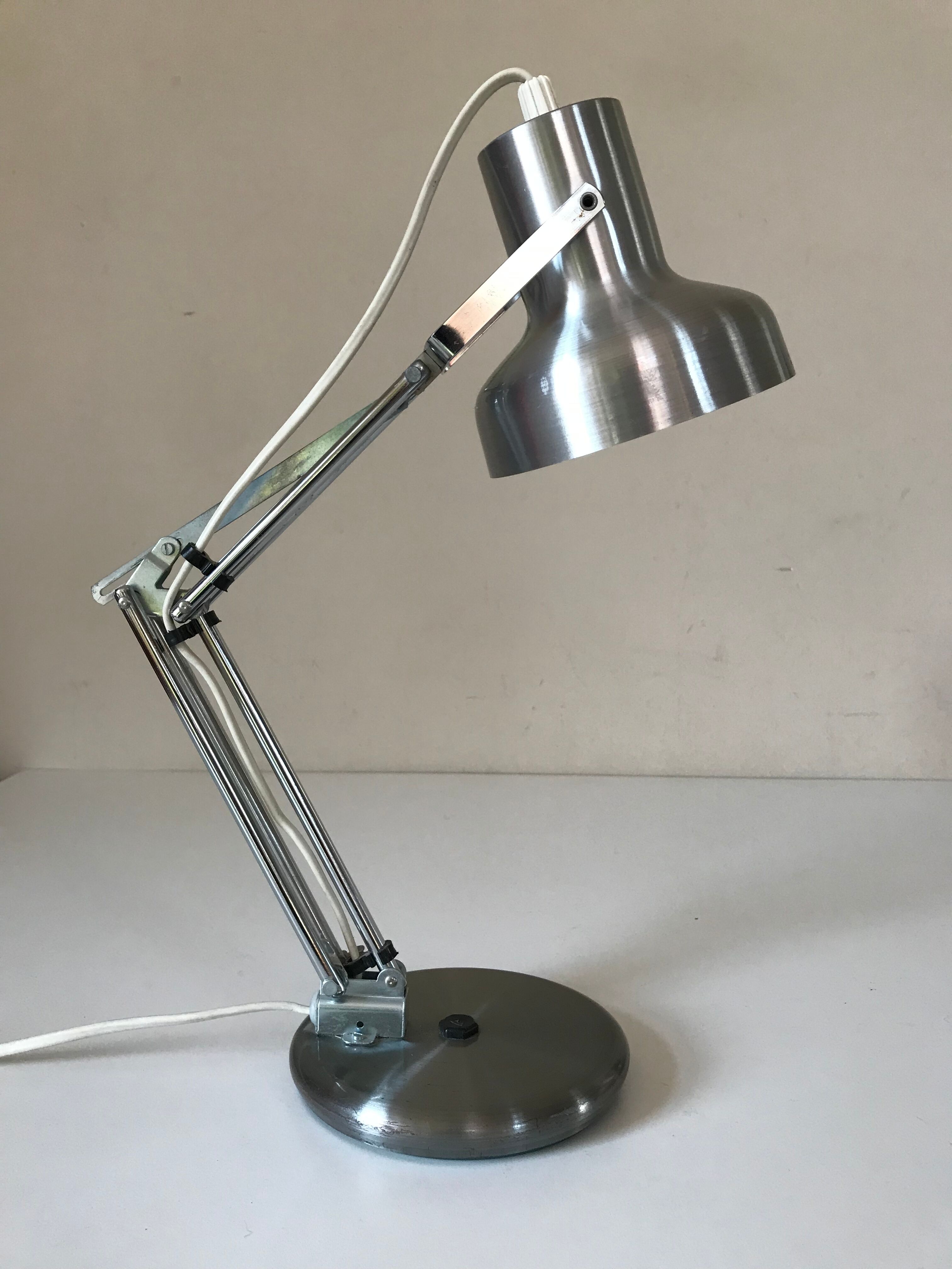 Lampe articulée aluminor design vintage Annees 70
