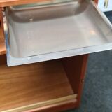Petite table de salle à manger vintage en teck à rallonge