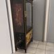 Large Asian Showcase in Black and Gold Lacquer - Display Cabinet