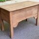 Renovated vintage baker's dough trough in solid oak from the 19th century.