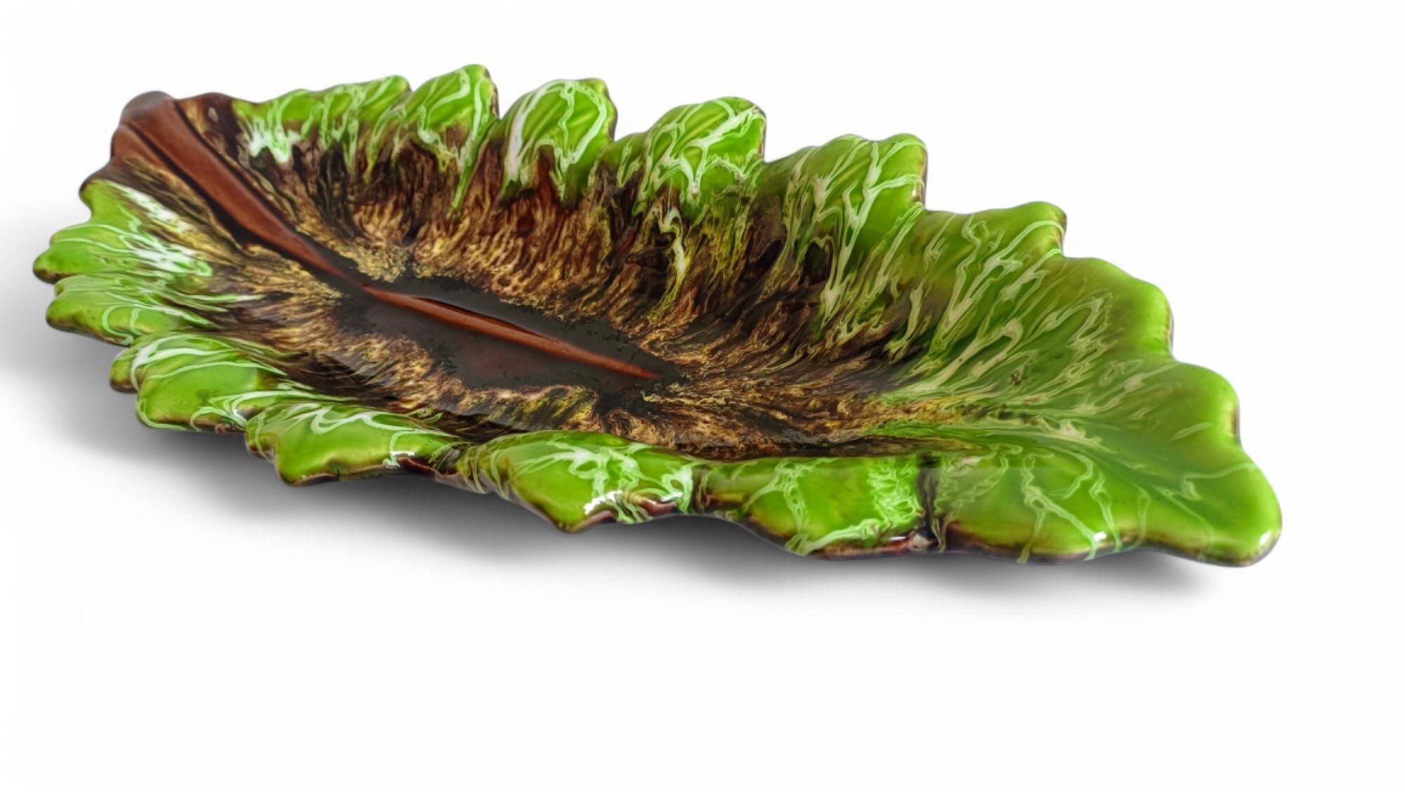 Mid-Century Majolica Centerpiece by Vallauris, Handmade, 1950s France