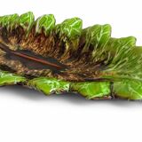 Mid-Century Majolica Centerpiece by Vallauris, Handmade, 1950s France