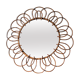 Rattan mirror of the 70's - 60cm