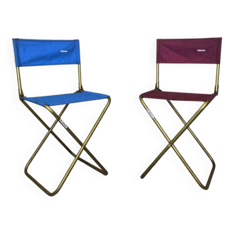 Vintage Lafuma camping chair pair