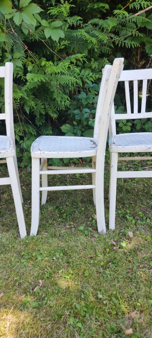 4 Chaises bistrot Brasserie bentwood bistrot chair shabby chic baumann bois