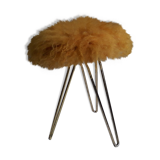 Vintage wool stool