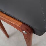 Teak footstool, Danish design, 1970s, production: Denmark