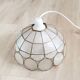 Mother-of-pearl and brass pendant light