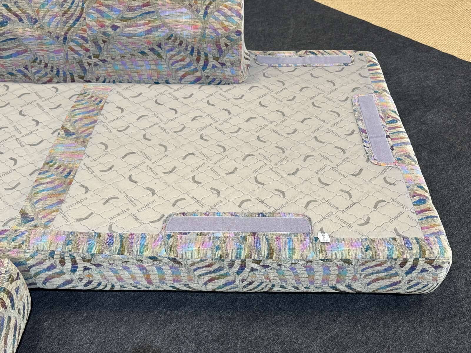 Modular sofa by Roche Bobois from the 1980s in fabric, 2 modules.