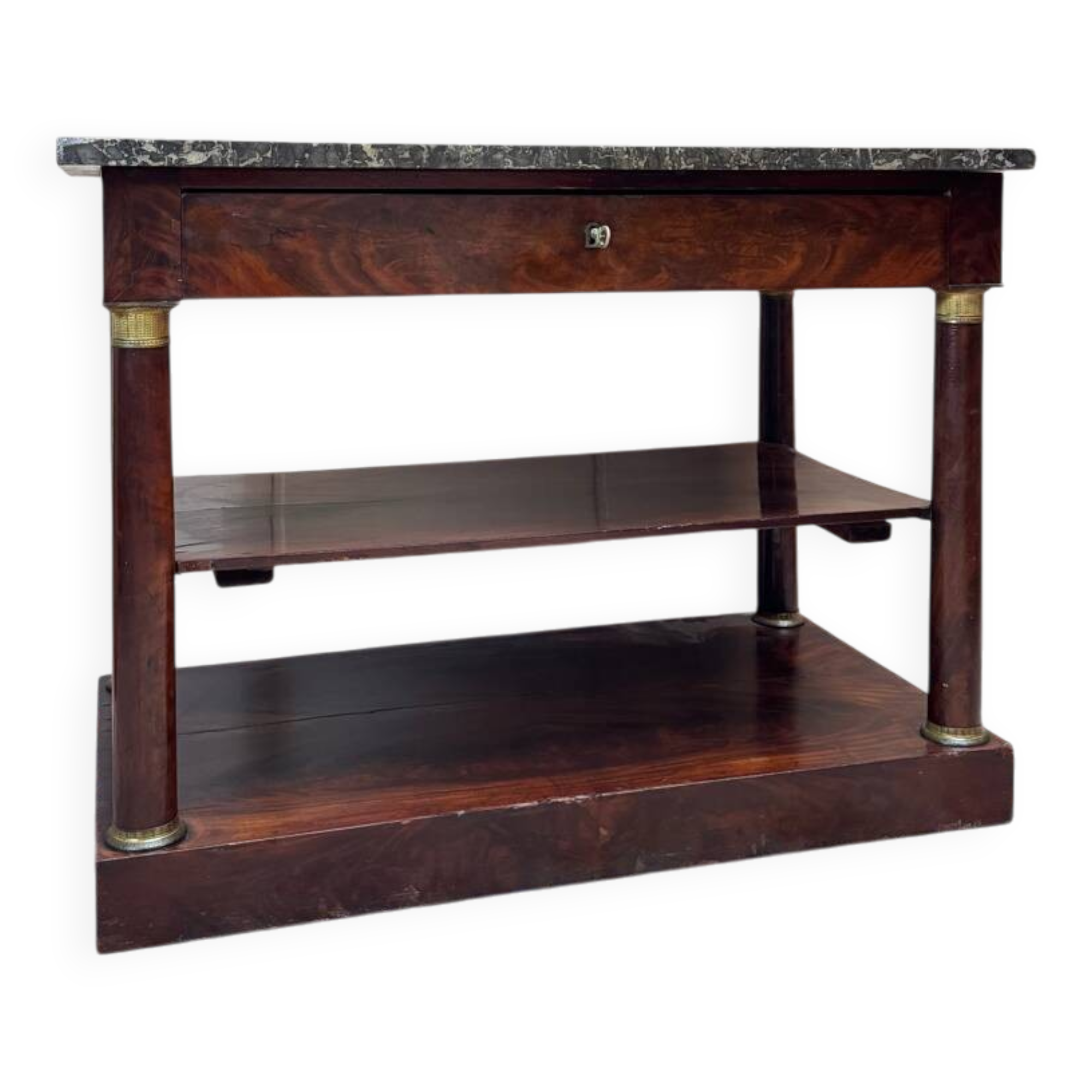 Console en acajou d’époque empire xix eme siècle