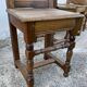 Série de 4 chaises lorraines XIXé bois rustiques