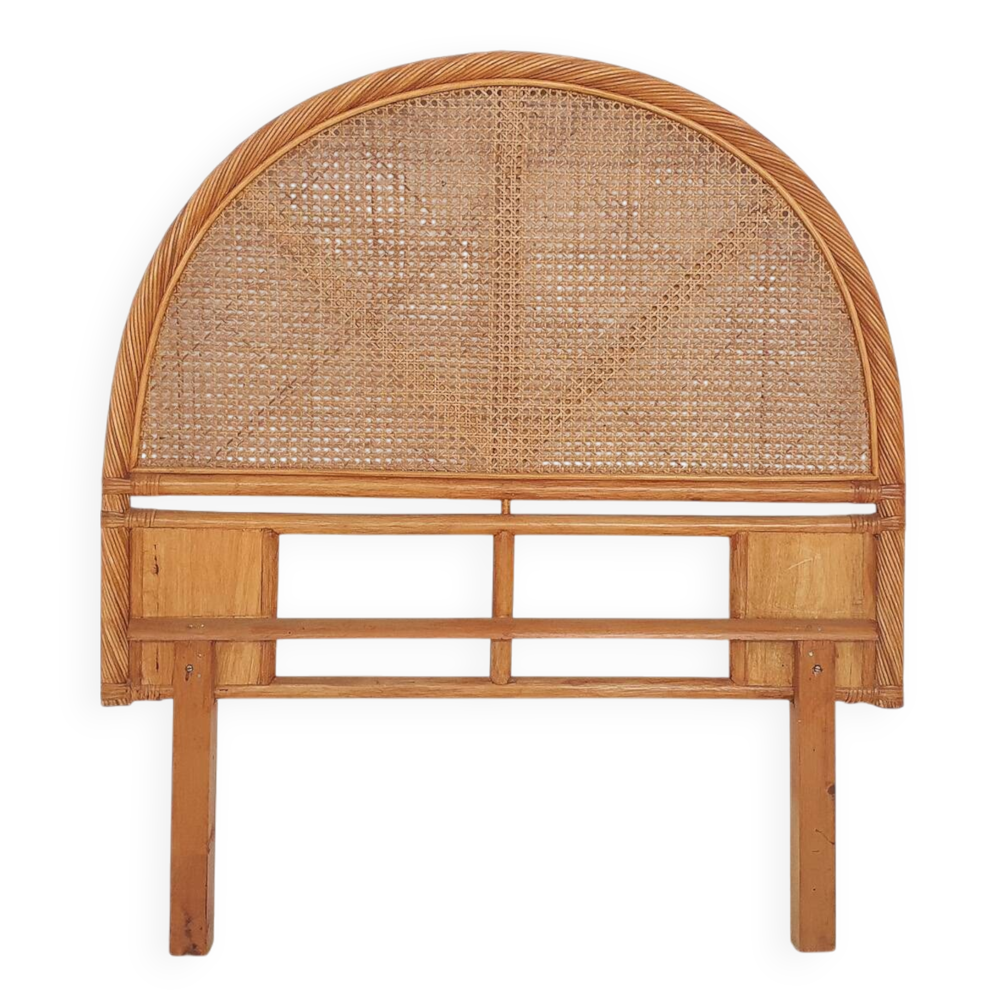 Mid-century rattan head board, 1970's