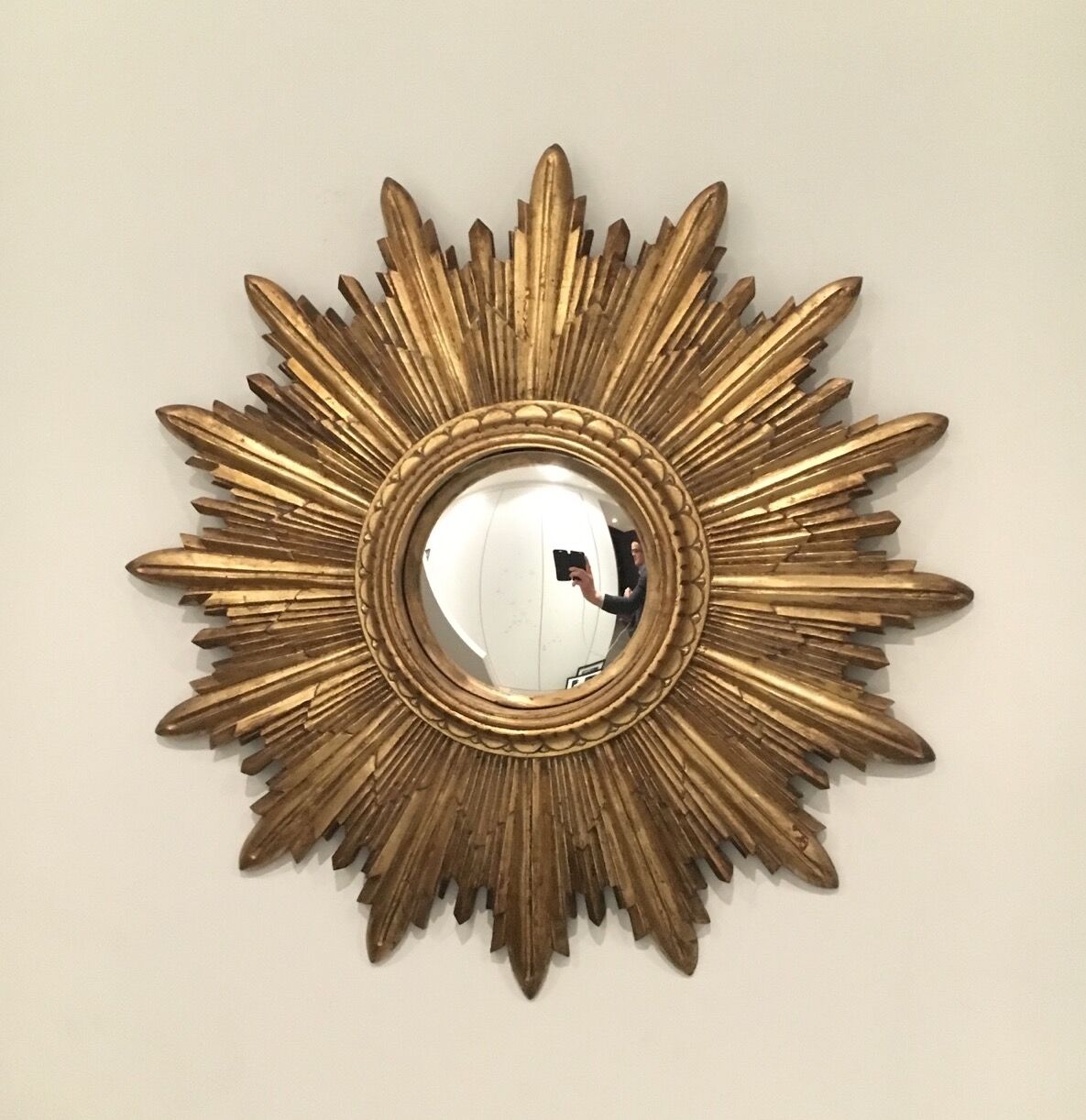 Mirror convex Sun resin.