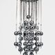 Italian Chrome Chandelier with Spherical Elements, 1970s