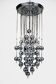 Italian Chrome Chandelier with Spherical Elements, 1970s