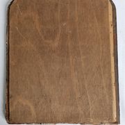 Antique Louis-Philippe mirror, painted wood imitation wood, 30 x 37 cm, 19th century