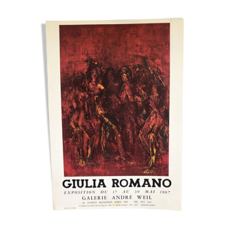 Poster Guilia Romano Galerie André Weill 1967