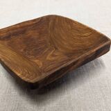 Set of 8 Scandinavian olive wood ramekins, France circa 1960.