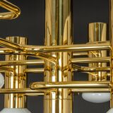 Mid-century chandelier designed by Sciolari, 1970s.