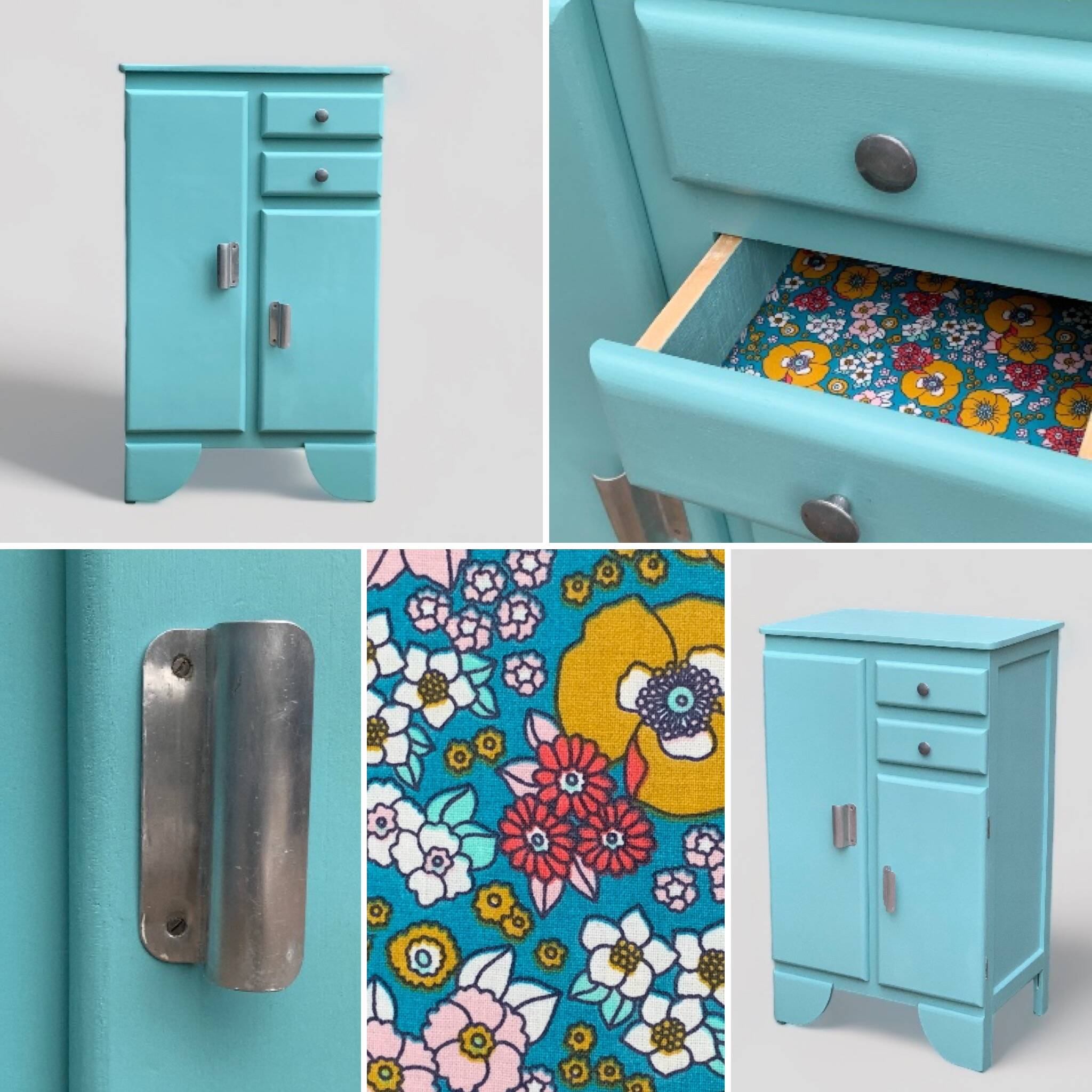 Mado turquoise sideboard vintage 1950