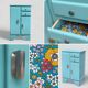 Mado turquoise sideboard vintage 1950