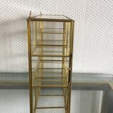 Gilded brass showcase