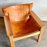 Leather lounge chair 'Natura', Karin Mobring, Ikea, Sweden, 70s